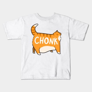 Chonky Orange Tabby Cat Kids T-Shirt